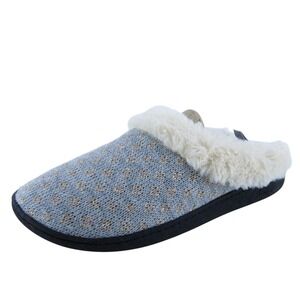 Floopi Women Slip-On Shoes Gray Fabric Slip On Size 9-10 Medium (B, M)